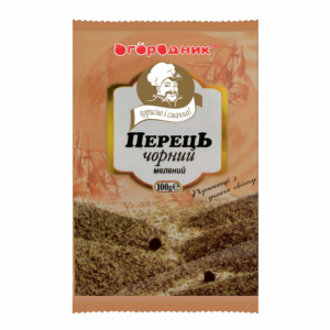 Перец черный молотый ТМ "Огородник" 100г