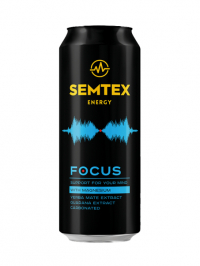 Газированный безалкогольный энергетический напиток Semtex Focus